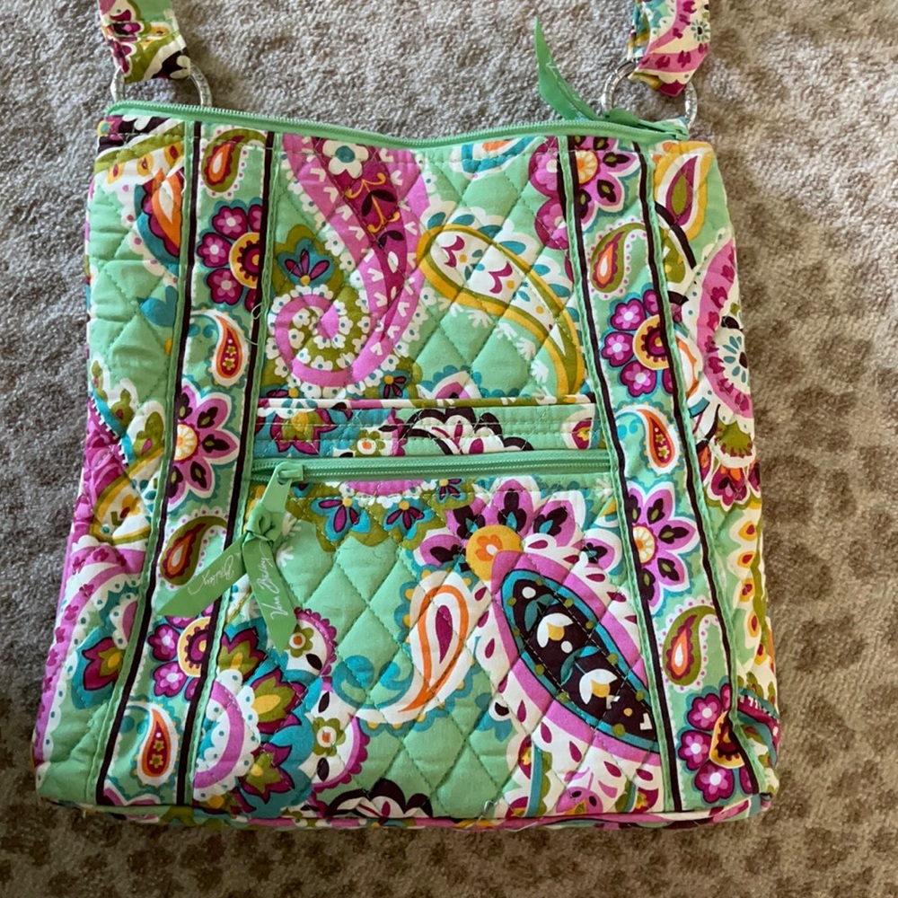 Vera Bradley Mint Paisley Crossbody